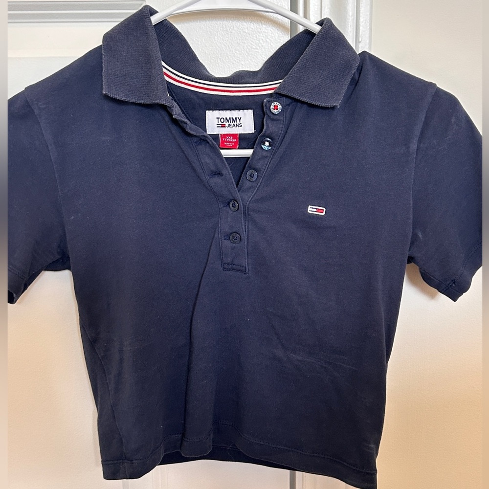 Tommy Hilfiger Navy Crop Top